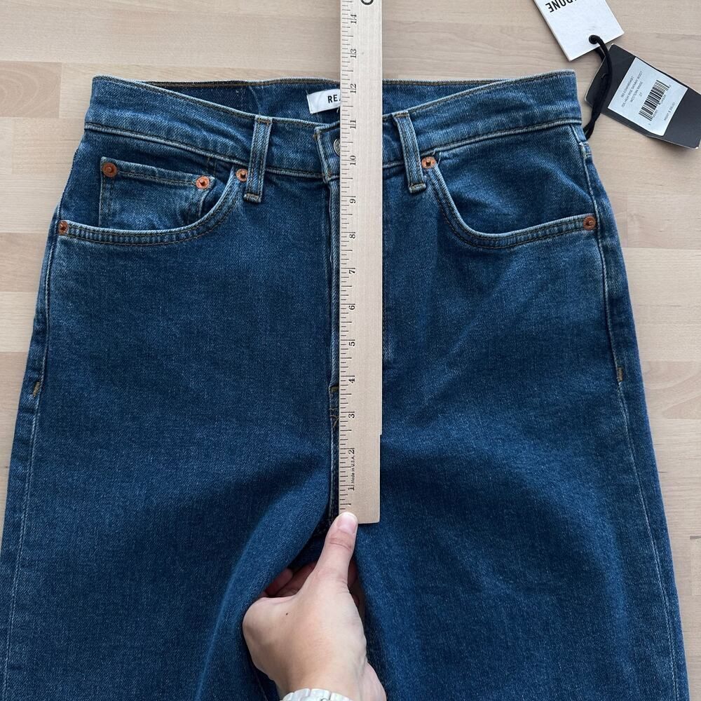 Re/Done Jeans Womens 27 High Rise Skinny Boot Western Rinse Stretch - Picture 13 of 14